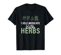 Me automedico con hierbas Impresionante herbolario de salud holística Camiseta