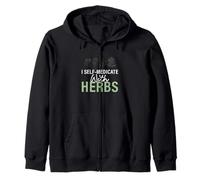 Me automedico con hierbas Impresionante herbolario de salud holística Sudadera con Capucha
