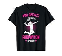 Me Basta, voy a Jugar bádminton niñas señoras niños Camiseta, Hombre, Negro, 5XL