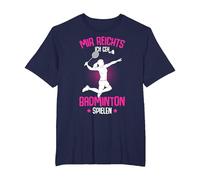 Me Basta, voy a Jugar bádminton niñas señoras niños Camiseta, Hombre Tallas Grandes, Azul Marino, 6X Alto