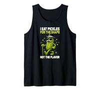 Me como pepinillos para la Forma Meme inapropiado Divertido Camiseta sin Mangas