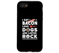 ME como Tocino Amo Perros Y ESCUCHO MÚSICA Rock Vibraciones de Libertad Carcasa para iPhone SE (2020) / 7/8