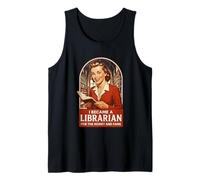 Me convertí en bibliotecario por el dinero y la fama Camiseta sin Mangas
