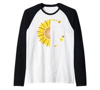 Me convertí en un Maestro La Vida Vale mi Tiempo Enseñanza de Girasol Camiseta Manga Raglan