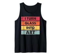 Me convierto en un divertido soplador de vidrio, artista de carpintería de vidrio soplado Camiseta sin Mangas