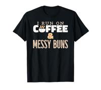 ME CORRO EN CAFÉ Y Bollos desordenados Meme Camiseta