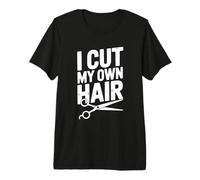 Me corté mi Propio Cabello Gracioso y Peculiar Corte de Pelo Humor Camiseta Premium