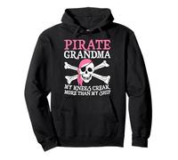 Me crujen más Las Rodillas Que mi Barco, Graciosa Abuela Pirata Sudadera con Capucha