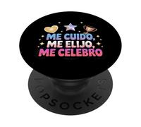 Me Cuido, Me Elijo, Me Celebro Cotización de Empoderamiento PopSockets PopGrip Adhesivo