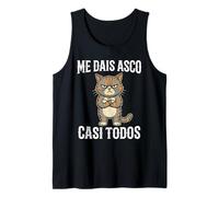 Me Dais Asco Casi Todos Divertido Gato Sarcasmo Camiseta sin Mangas