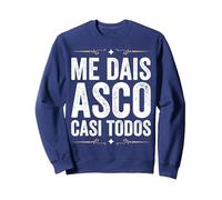 Me Dais Asco Casi Todos Divertido Regalo Cumpleaños Sacastic Sudadera, Unisex para Adultos, Azul Marino, XXL