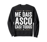 Me Dais Asco Casi Todos Divertido Regalo Cumpleaños Sacastic Sudadera, Unisex para Adultos, Negro, XXL