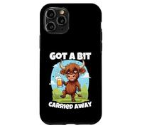 Me dejé llevar un poco Scottish Slang Borracho Highland Cow Carcasa para iPhone 11 Pro