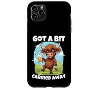 Me dejé llevar un poco Scottish Slang Borracho Highland Cow Carcasa para iPhone 11 Pro Max