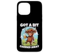 Me dejé llevar un poco Scottish Slang Borracho Highland Cow Carcasa para iPhone 13 Pro Max