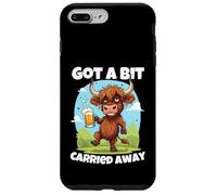 Me dejé llevar un poco Scottish Slang Borracho Highland Cow Carcasa para iPhone 7 Plus/8 Plus