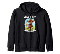 Me dejé llevar un poco Scottish Slang Borracho Highland Cow Sudadera con Capucha