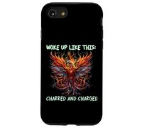 Me desperté así: carbonizado y cargado, renacimiento de Phoenix Carcasa para iPhone SE (2020) / 7 / 8