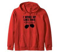 Me desperté así Casado Sudadera con Capucha