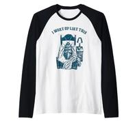 Me Desperté así Kafka Metamorfosis Literatura Humor Camiseta Manga Raglan