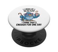 Me desperté, me levanté de la Cama y tenía un diseño de café PopSockets PopGrip Adhesivo