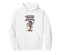 Me desperté sintiéndose Confundido con la Rana Yeehaw Sudadera con Capucha