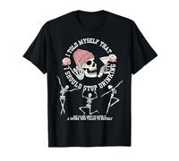 Me dije a mí mismo que debería dejar de beber esqueleto Halloween Camiseta