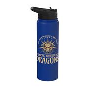 Me dijeron que habría dragones justando a Ren Faire Stainless Steel Insulated Water Bottle