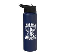Me dijeron que habría espadas Stainless Steel Insulated Water Bottle