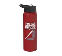 Me dijeron tiempos medievales que habría espadas Stainless Steel Insulated Water Bottle