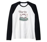 Me Duele la Barriga, Pero Estoy Siendo Muy Valiente al respecto Mapache Camiseta Manga Raglan