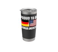 Me encanta Alemania y Estados Unidos orgulloso de ser patriotas alemanes americanos Vaso térmico de acero inoxidable de doble pared