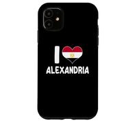 Me Encanta Alexandria Heart Design Patriotic Egyptian Pride Carcasa para iPhone 11