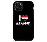 Me Encanta Alexandria Heart Design Patriotic Egyptian Pride Carcasa para iPhone 11 Pro