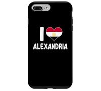Me Encanta Alexandria Heart Design Patriotic Egyptian Pride Carcasa para iPhone 7 Plus/8 Plus