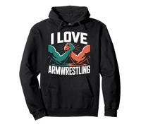 Me Encanta Armwrestling Strength Challenge Sudadera con Capucha