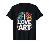 Me Encanta Art Creative Brush Splashes Camiseta