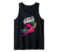 Me encanta bailar un espíritu energético vibrante Camiseta sin Mangas