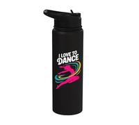 Me encanta bailar un espíritu energético vibrante Stainless Steel Insulated Water Bottle