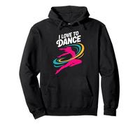 Me encanta bailar un espíritu energético vibrante Sudadera con Capucha