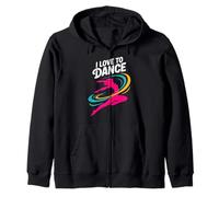 Me encanta bailar un espíritu energético vibrante Sudadera con Capucha