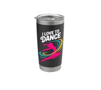 Me encanta bailar un espíritu energético vibrante Vaso térmico de acero inoxidable de doble pared