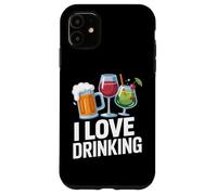Me encanta beber cerveza artesanal y cócteles de vino Carcasa para iPhone 11