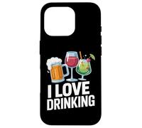 Me encanta beber cerveza artesanal y cócteles de vino Carcasa para iPhone 16 Pro