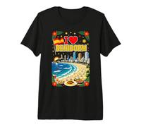 Me Encanta Benidorm, España, Vacaciones en la Playa, Viaje y Recuerdo Camiseta Premium