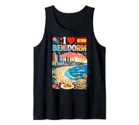 Me Encanta Benidorm, España, Vacaciones en la Playa, Viaje y Recuerdo Camiseta sin Mangas