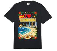 Me Encanta Benidorm, España, Vacaciones en la Playa, Viaje y Recuerdo Comfort Colors Adult Heavyweight T-Shirt