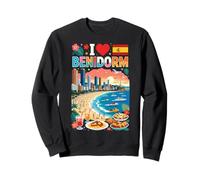 Me Encanta Benidorm, España, Vacaciones en la Playa, Viaje y Recuerdo Sudadera