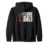 Me Encanta Big Rottie Girls, el Divertido Perro Rottweiler Love Rottie Sudadera con Capucha