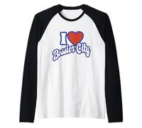 Me Encanta Bossier City Louisiana Camiseta Manga Raglan